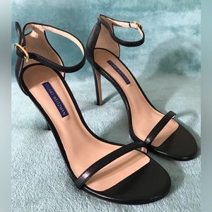 Stuart Weitzman Nudistsong Patent Ankle-wrap High-heel Sandals